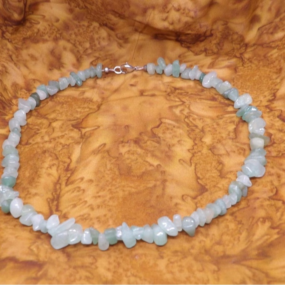 Green Aventurine Irregular Chip Necklace 14, 16, 18 and 20 inch available